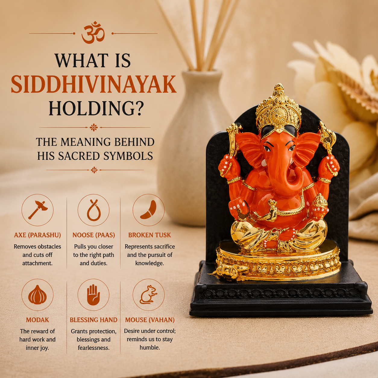 What Is Siddhivinayak Holding? The Meaning Behind His Sacred Symbols