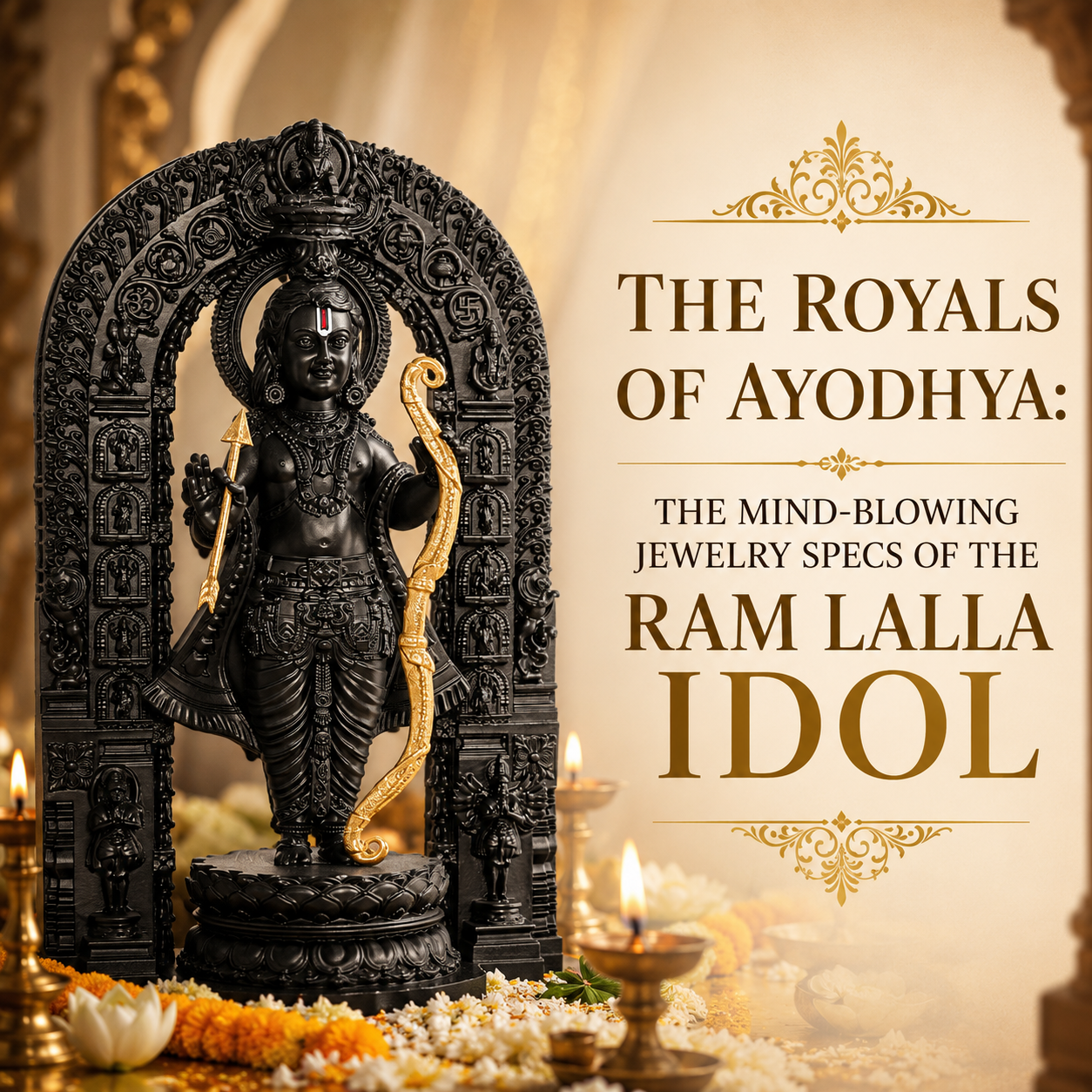 The Royals of Ayodhya: The Mind-Blowing Jewelry Specs of the Ram Lalla Idol