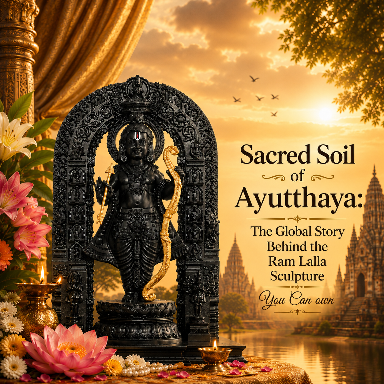 Sacred Soil of Ayutthaya: The Global Story Behind the Ram Lalla Sculpture You Can Own