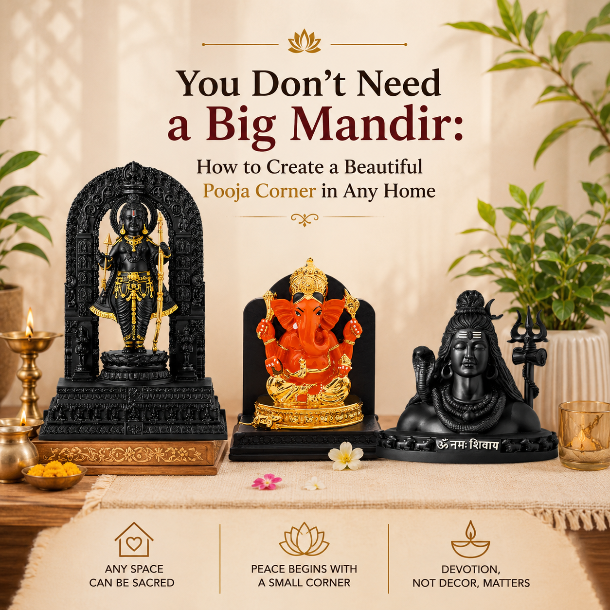 You Don't Need a Big Mandir: How to Create a Beautiful Pooja Corner in Any Home