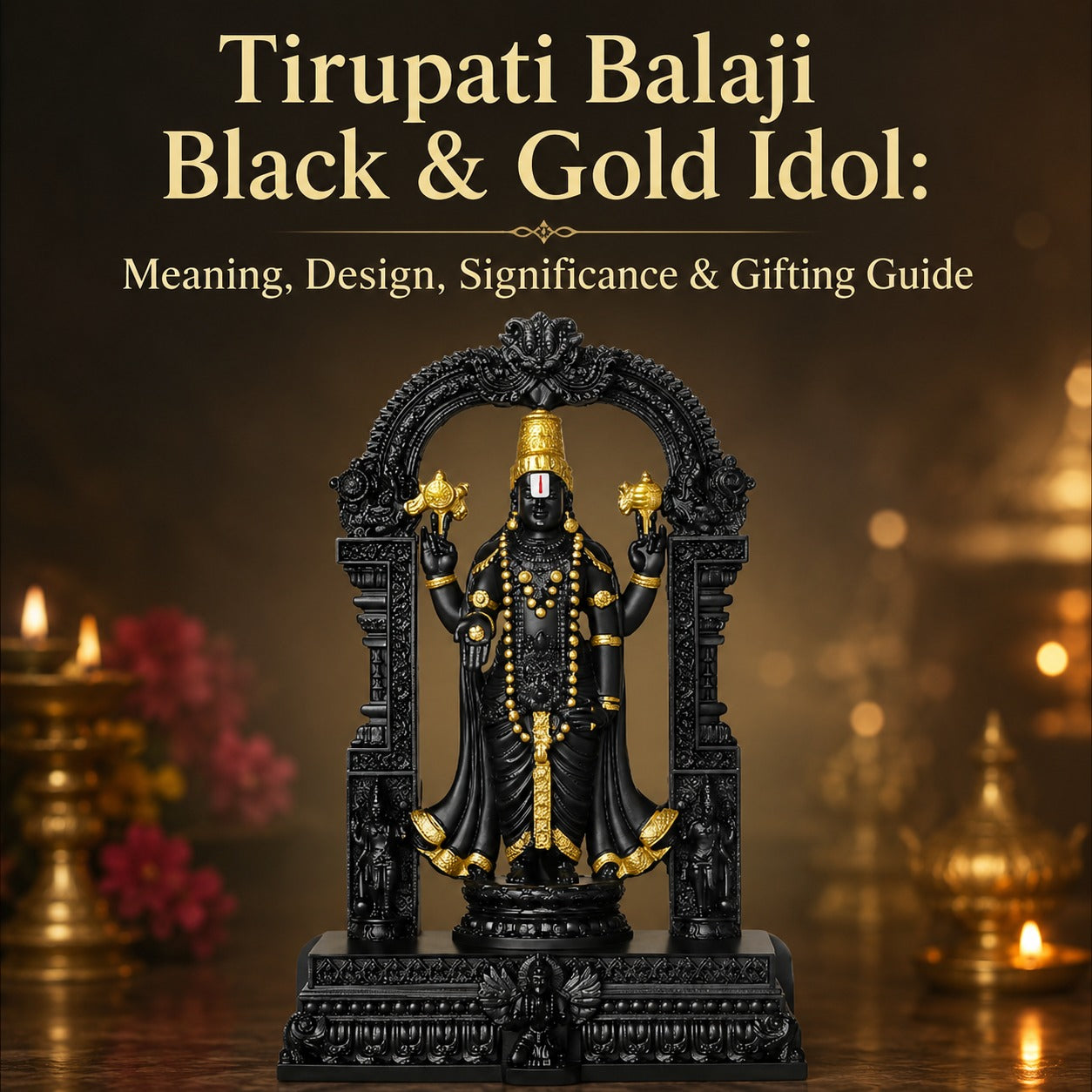 Tirupati Balaji Black & Gold Idol: Meaning, Design, Significance & Gifting Guide