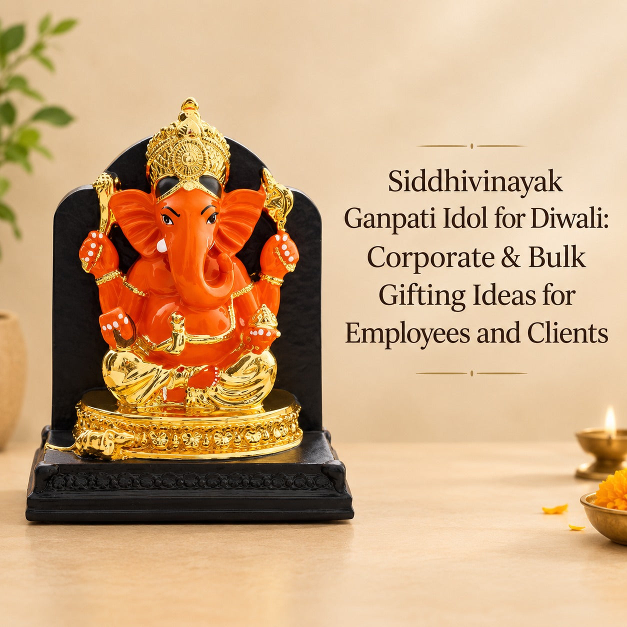 Siddhivinayak Ganpati Idol for Diwali: Corporate & Bulk Gifting Ideas for Employees and Clients