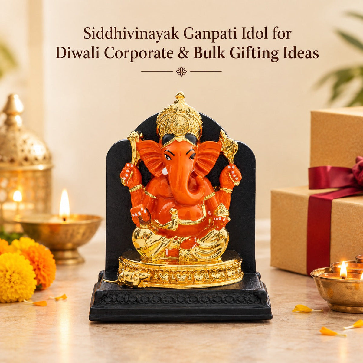 Siddhivinayak Ganpati Idol for Diwali | Corporate & Bulk Gifting Ideas