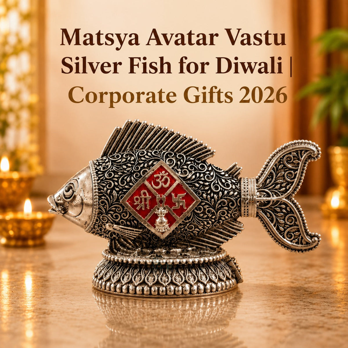 Matsya Avatar Silver Fish for Diwali | Corporate & Bulk Gifts