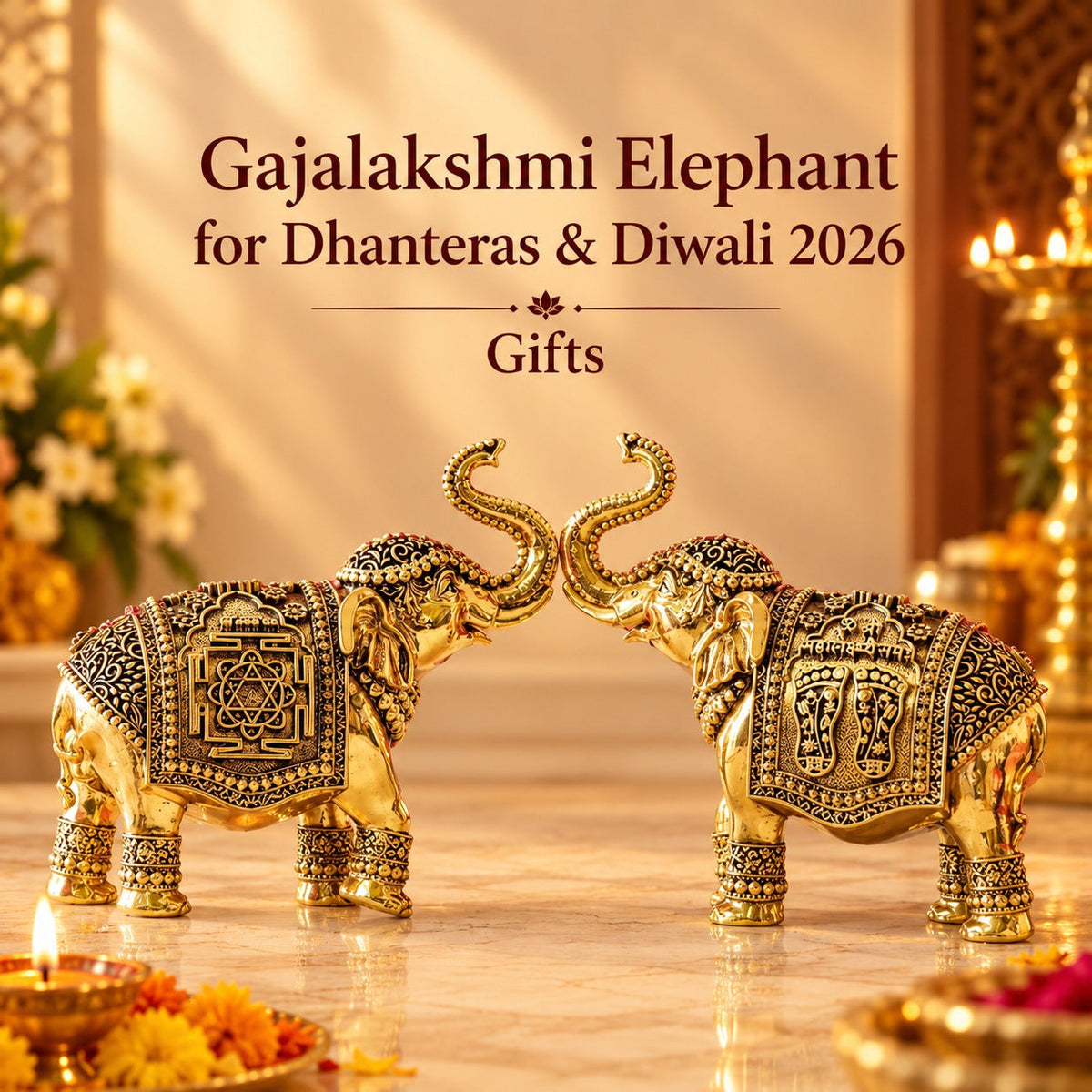 Gajalakshmi Elephant for Dhanteras & Diwali 2026 | Gifts