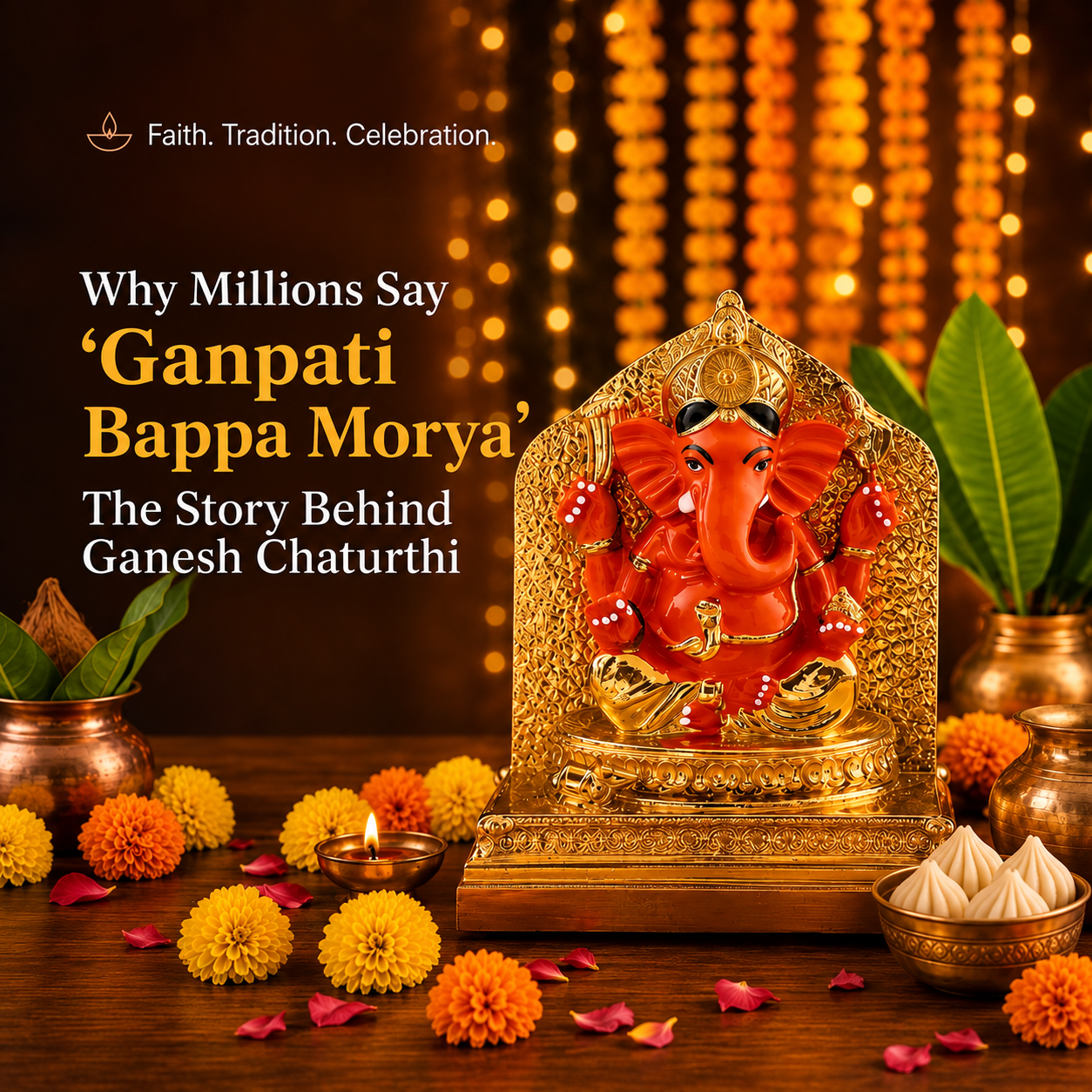 Why Millions Say 'Ganpati Bappa Morya' The Story Behind Ganesh Chaturthi