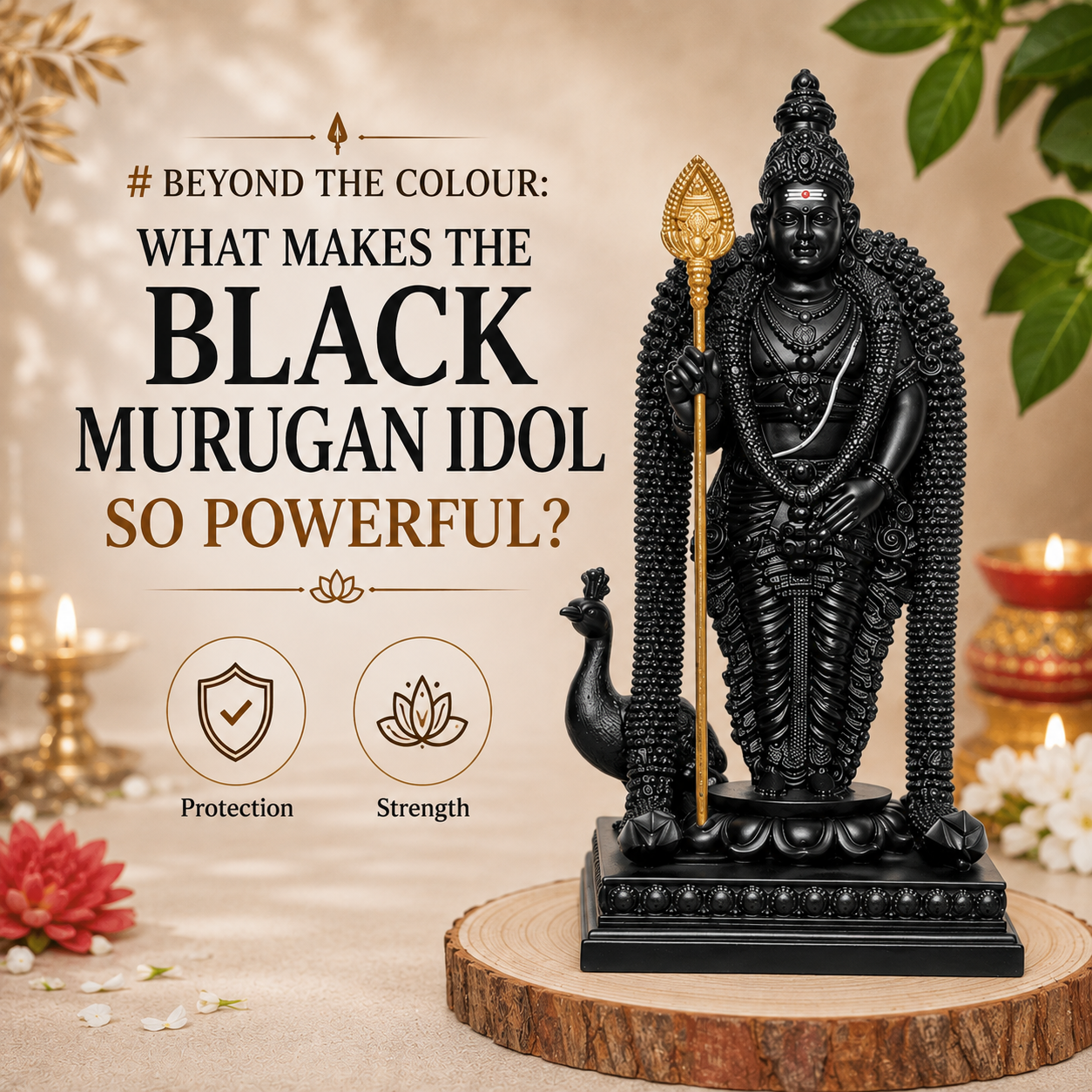 Beyond the Colour: What Makes the Black Murugan Idol So Powerful?