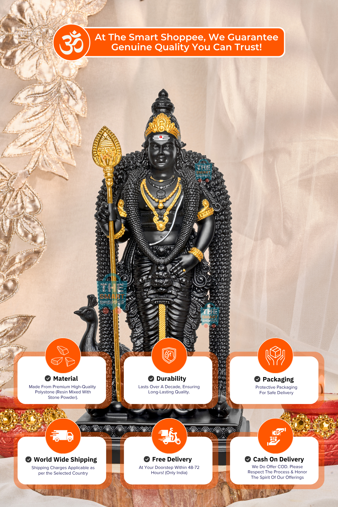Murugan Swami Black and Gold