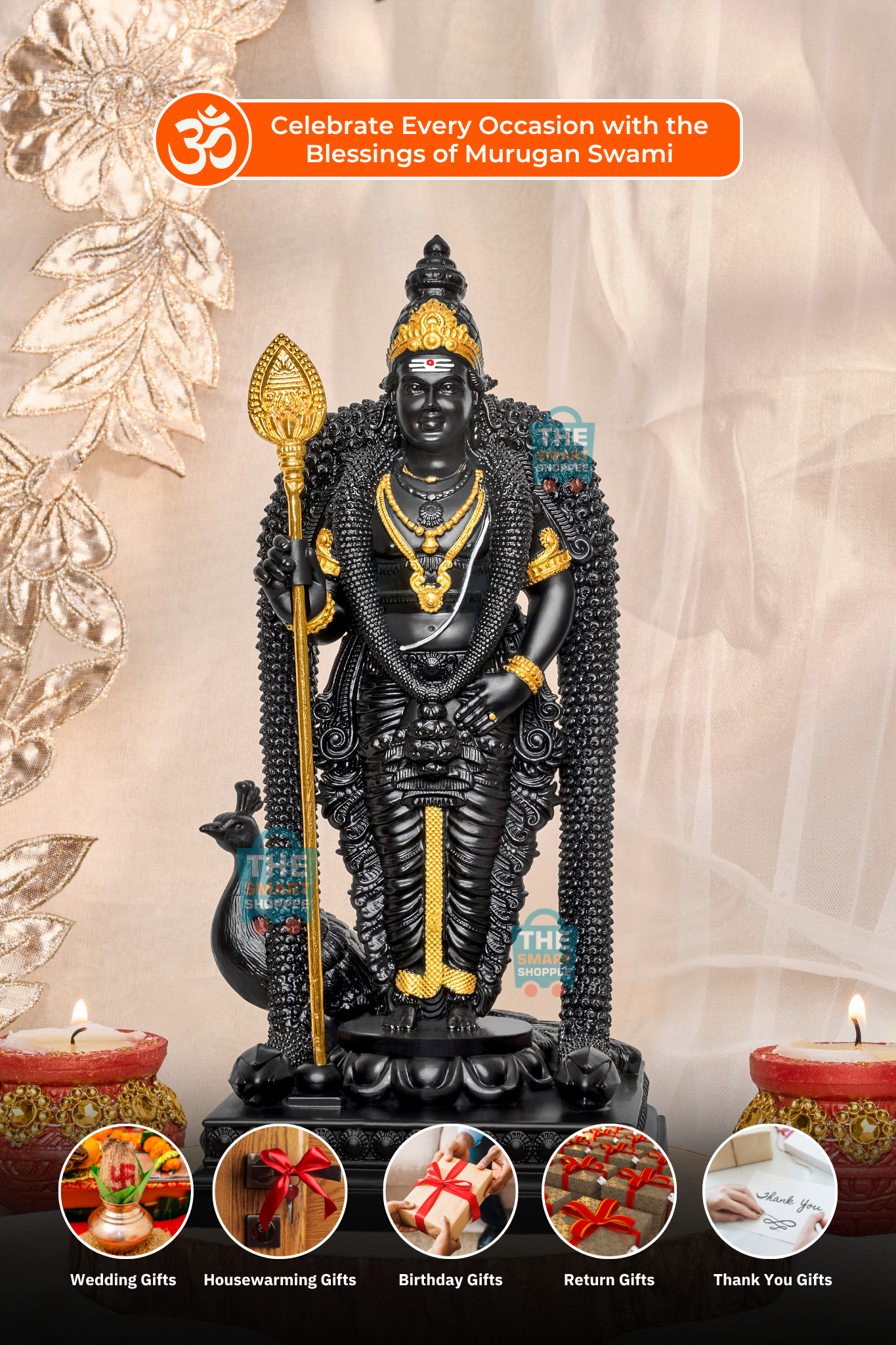 Murugan Swami Black and Gold