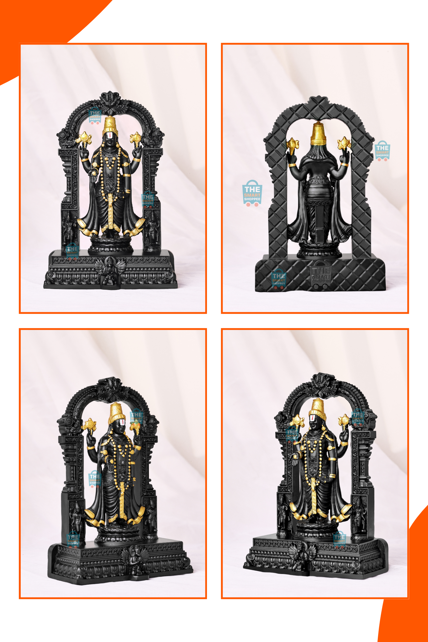 Tirupati Balaji Black and Gold