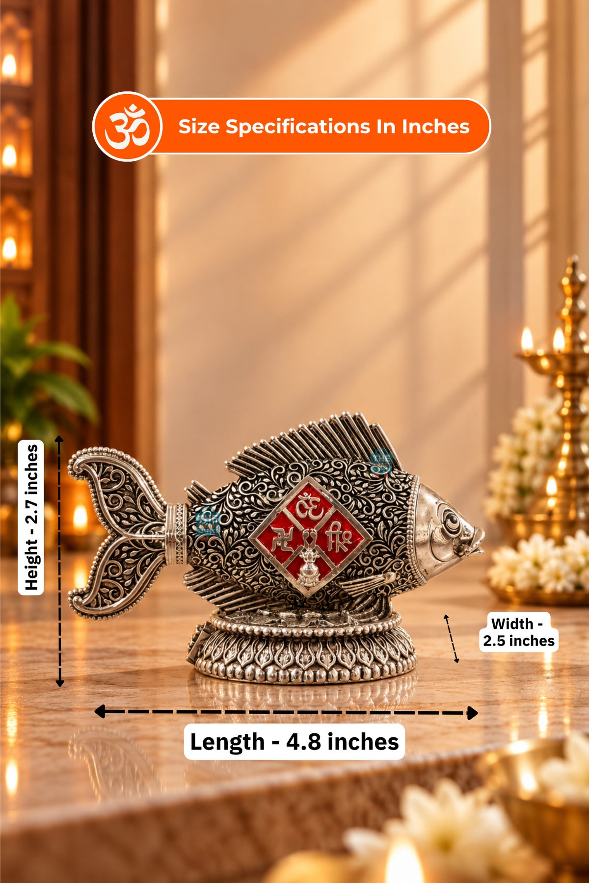 Matsya Avatar Vastu Silver Fish