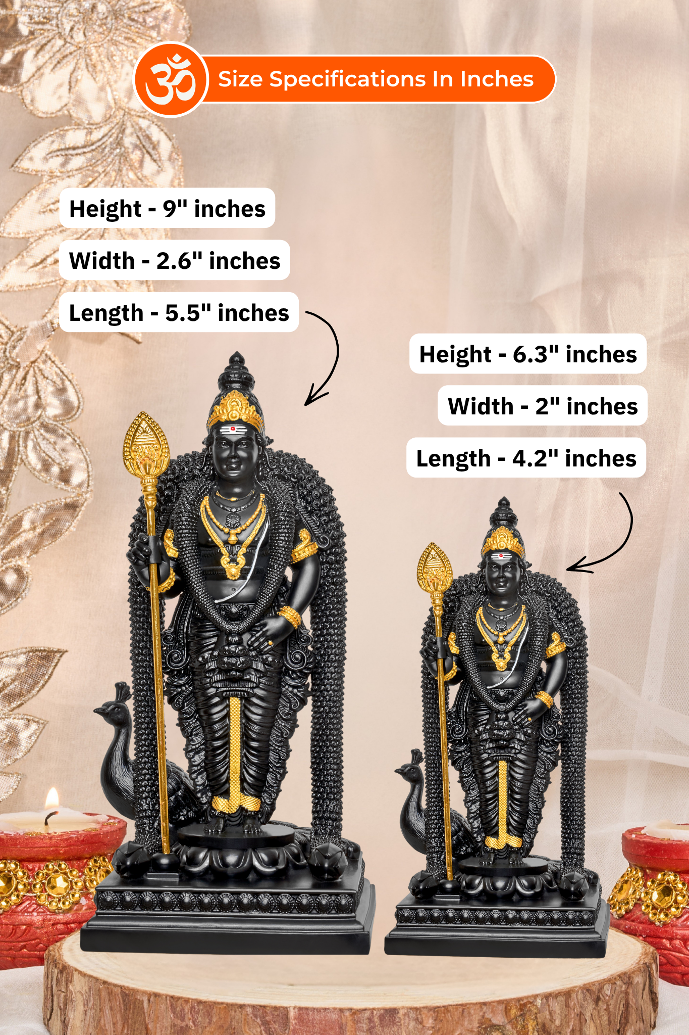 Murugan Swami Black and Gold