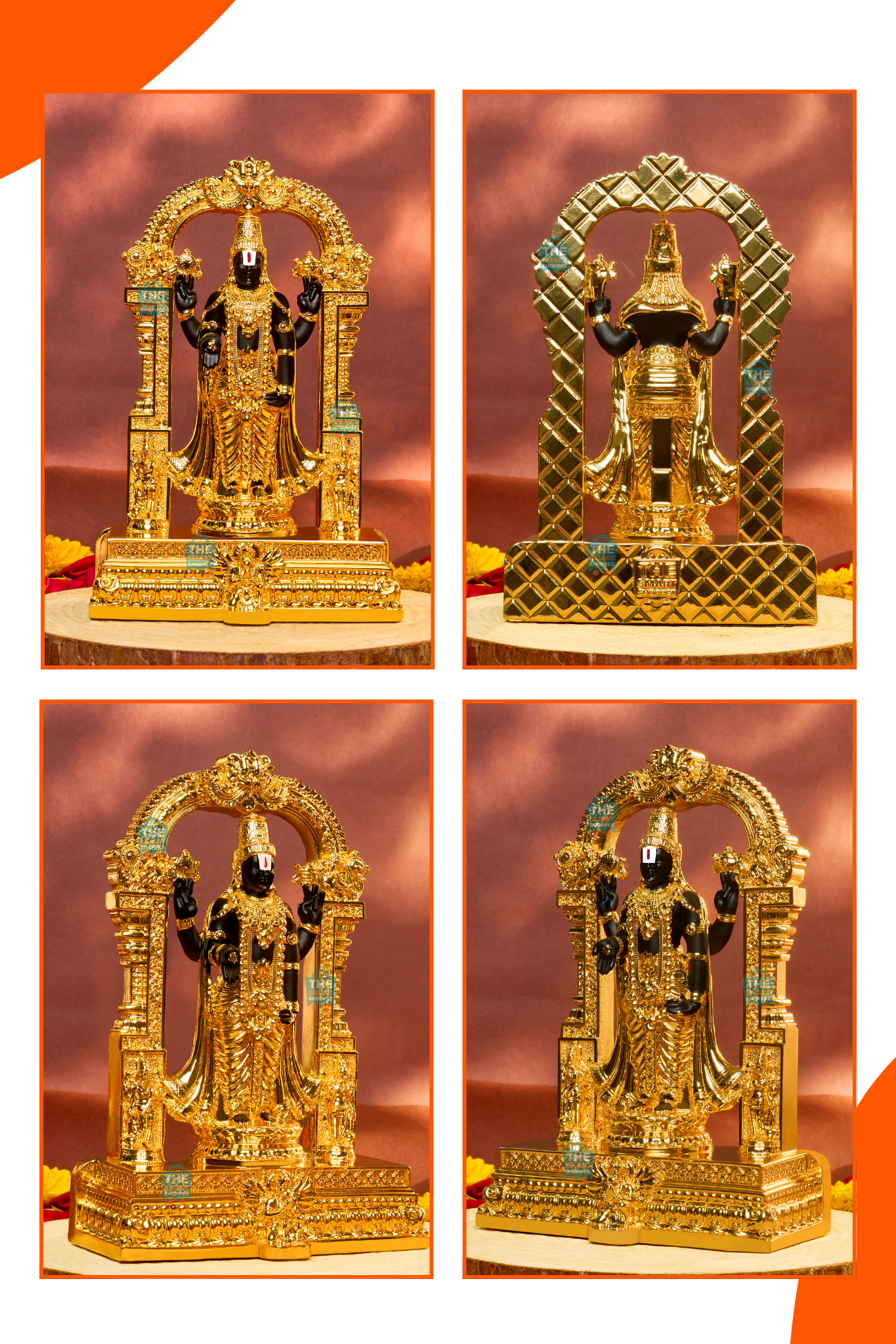 Sri Venkateswara Balaji in 24 Carat Gold Plating