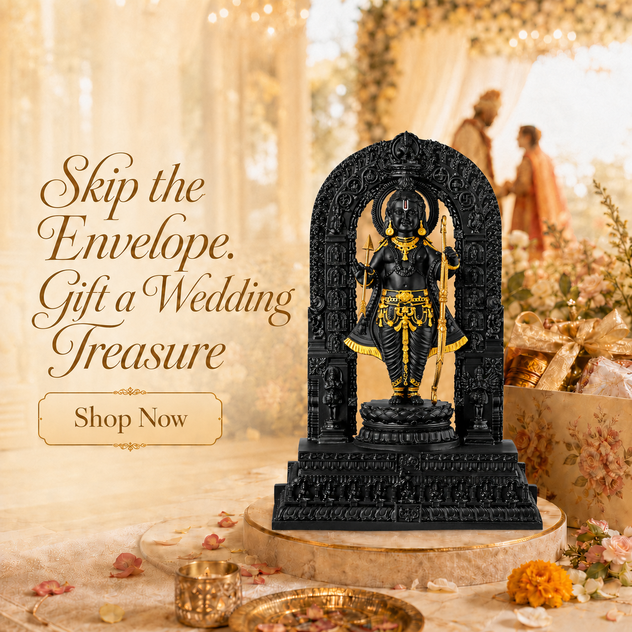 Ram Lalla idol for premium wedding gifting by The Smart Shoppee